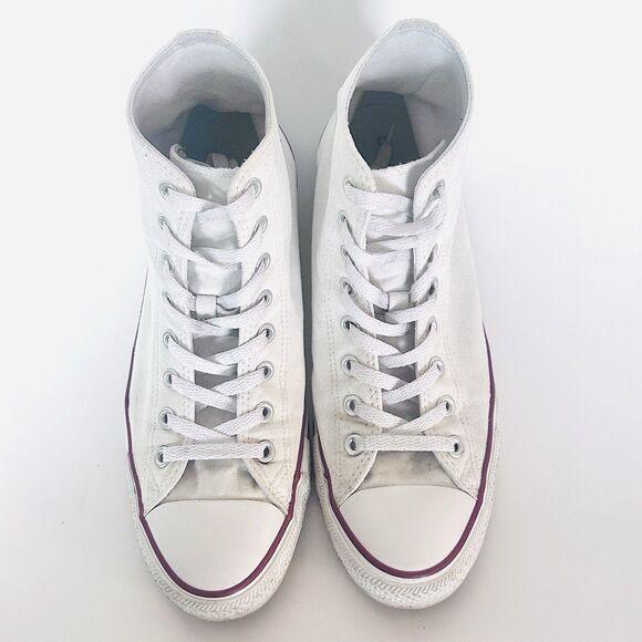 Vintage Converse All Star Chuck Taylor Mens 10 High Top Sneakers Optical White - Picture 4 of 7
